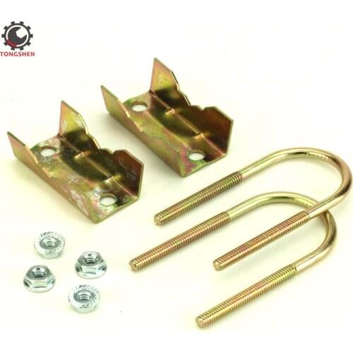2Sets Fastener Special U Bolt and Screw Assembly Square U Bolts Clamp Carbon Steel Zinc Plated U Bolt And Nut