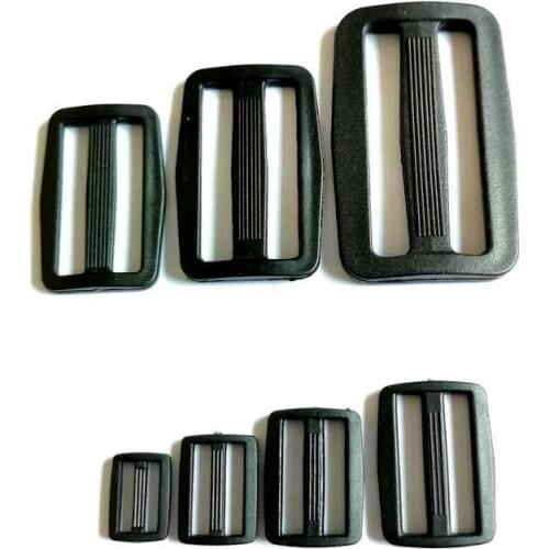 20pcs/lot Nylon Buckle 12mm/15mm/20mm/25mm Adjustable Buckles Dual/Tri Buckles for Belt Suitcase Accessories