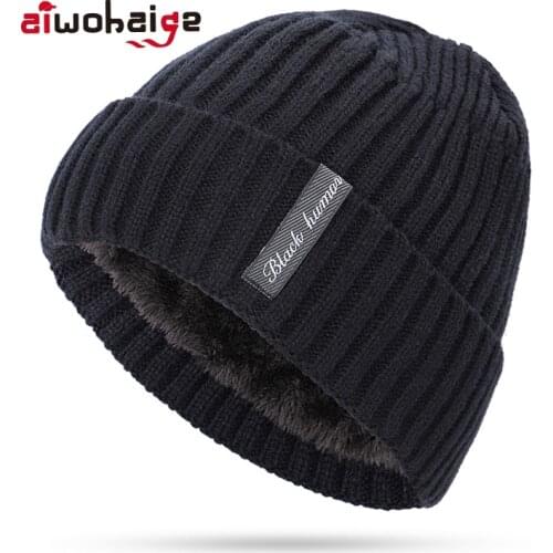 2019 winter fashion mens plus velvet velvet hat comfortable high-end mens and womens warm padded soft hat male