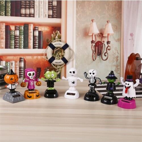 Car Dashboard Decoration Halloween Decoration Toys Happy Halloween Skull Pumpkin Toys Auto Interior Accessories Ornament Home