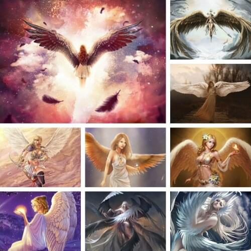 5D Crystal Diamond Painting DIY Angel Wings Fairy Girl Pictures Of Rhinestones Drill Cross Stitch Mosaic Embroidery Home Decor