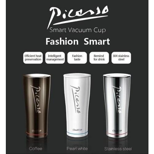 Cloud cup Wireless Bluetooth Insulated Stainless Steel Water 500ml Smart Cup for Hot Drinks with Drinking remind Cup Healthy