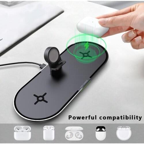 Three-in-one Wireless Charger Multi-function Fast Charge Suitable For Apple Iphone12 Huawei Samsung Xiaomi For Apple 11 12 12Pro
