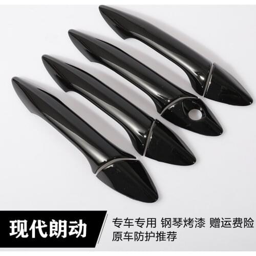 High-quality ABS Piano black Door Handle Cover For HYUNDAI ELANTRA 2011 2012 2013 2014 2015 Car-styling Car-covers