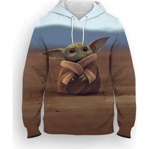 Star Wars baby Yoda Anime 3D Print Cool Streetwear Hoodies Children Pullover Casual Fashion Men Wonmen Sweatshirts