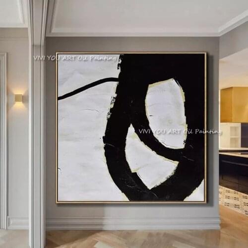 Home Decoration Modern Abstract Art Oil Painting Handpainted Wall Art Canvas Painting Pictures for Living Room No Frame