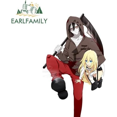 EARLFAMILY 13cm x 8cm for Isaac Foster Angels of Death Scratch-Proof Car Sticker Motorcycle Windshield Decals JDM Decoration