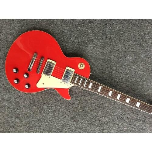 Electric guitar orange gutiar, fret binding mahogany body and neck high quality electric guitar