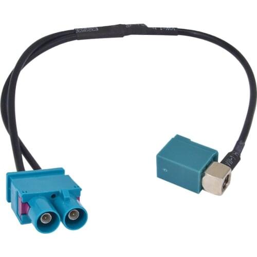 Fakra Z female to 2 Fakra Z male Cable GPS Antenna Extension Coax RG174 30cm