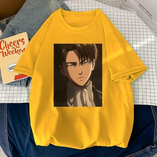 Tee Attack On Titan Japan Anime Prints Tshirts Women Harajuku Vintage Summer T-Shirts Streetwear Casual Big-Size Womens T Shirts