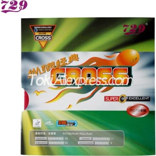Friendship 729 RITC CROSS Classic Table Tennis Rubber Pips-In Original 729 Ping Pong Sponge