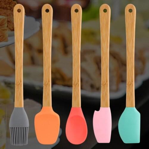 Baking Pastry Tools Spatula Spoon Kitchen Accessories 5 Heat Resistant Silicone Cooking Tools Kitchen Utensils Set Kitchen Tools