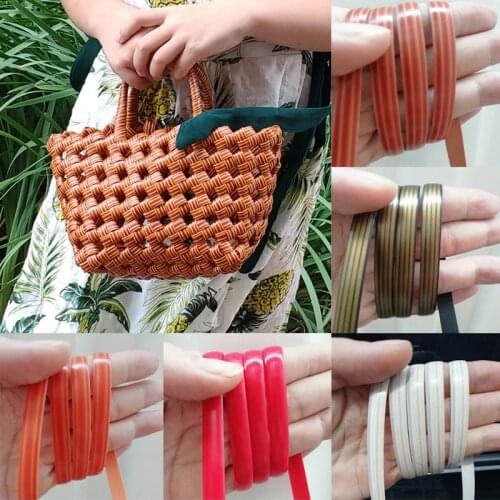 32 Meters PE Gradient Flat Synthetic Rattan Material Handmade Weaving Rope Diy Repair Furniture Sofa Table Chair Basket