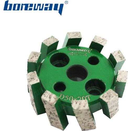 Boreway Supply A Piece Of D50*20T*10H CNC Segmented Type Sintering Standard Stubbing Grinding Wheels For Stone Processing