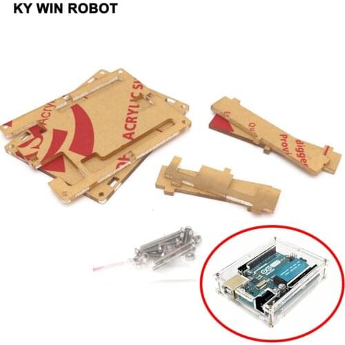 One set Transparent Box Case Shell for Arduino UNO R3