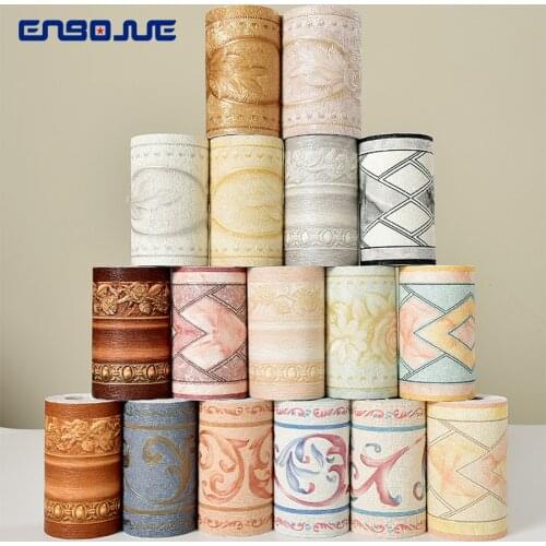 0.1x5M PVC Self-adhesive Bedroom Living Room Waist Line Decoration Stickers Kitchen Bathroom Toilet Waterproof Tile Wall Sticker