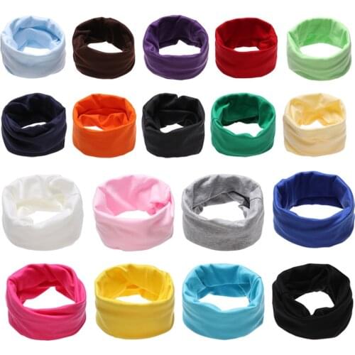 Cotton Baby Scarf O Ring Magic Neckerchief Neck Ring Collar Spring Infant Girls Winter Children Fashion Candy Color Face Bandana