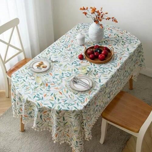 New Modern Flowers Printed Dining Tablecloth Coffee Tea Table Cloth Cover for Home Textile Table Cloth Decoration Nappe Manteles