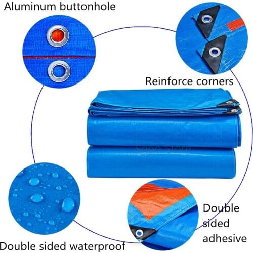 Thick 0.32mm PE Tarpaulin Rainproof Cloth Outdoor Boat Car Truck Canopys Waterproof Garden Plant Shed Pet Cove Cloth Canvas