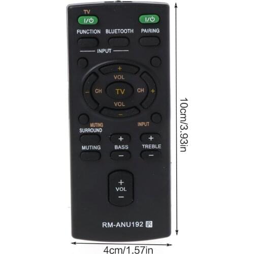 Replace Remote Control RM-ANU192 for sony Smart LCD LED TV HT-CT60BT SA-CT60BT SA-CT60 Sound Bar Television Controller E56B