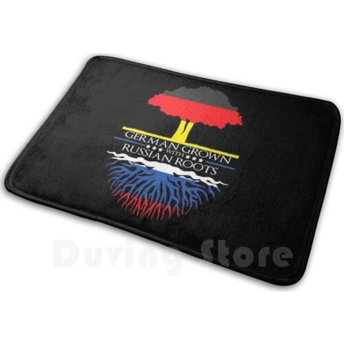 German Grown Russian Roots Germany Russia Caucasian Flag Protective Fabric Mat Rug Carpet Anti-Slip Floor Mats Bedroom Russia