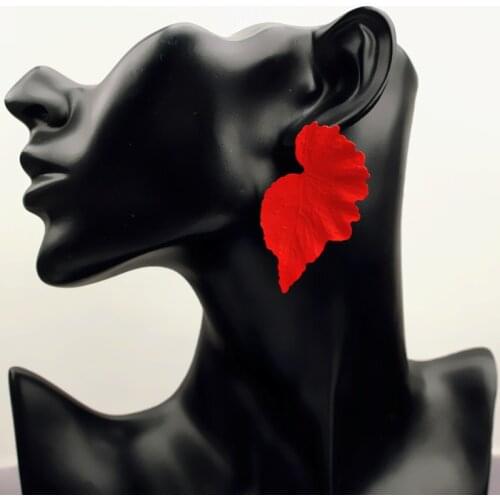 New Korean Earring 2019 for Women Leaf Flower Geometric Drop Dangle Earring Exaggerated New Design Brincos Fashion Jewlery