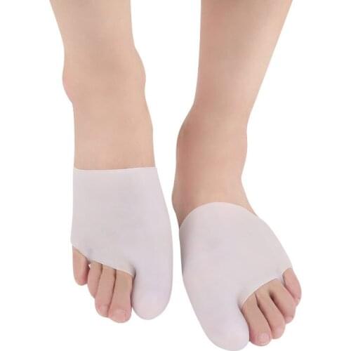1Pair Hallux Valgus Foot Pad Corrector Forefoot Sleeve Insoles Toe Correction Separador De Dedos De Los Pies Foot Care Manicure