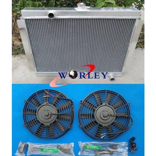 1975-83 FOR Nissan FOR Datsun FOR Fairlady Z 280Z 280ZX Aluminum Radiator 2.8L MT + FAN