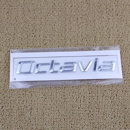 1ZD853675F New 3D ABS Octavia Car Sticker Letters Decal Badge Emblem Chrome Logo For Skoda Octavia a5 a7 2007-2016 1ZD 853 675 F