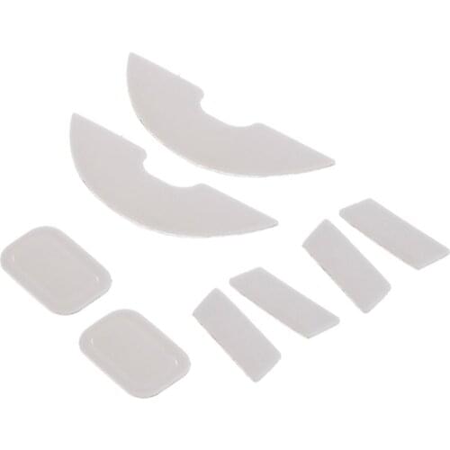 2 Sets/pack Tiger Gaming Mouse Feet Mouse Skate for razer Lancehead White Mouse Glides Curve Edge