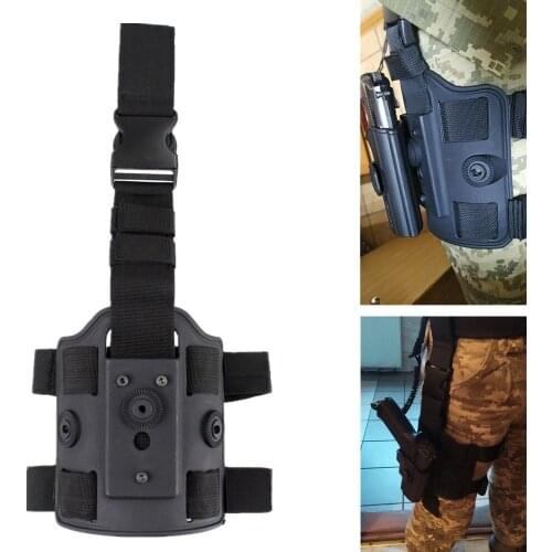 Tactical Leg Holster Adapter Platform Drop Thigh Holster Pouch Concealed Carry for Glock Pistol Holster Paddle Hunting Gear