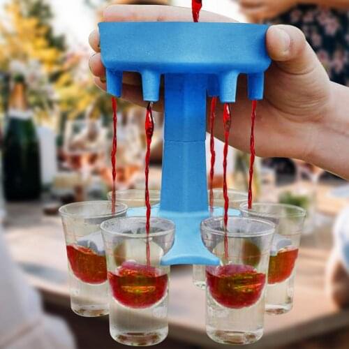 Wine Dispenser Party Pouring Artifact Beer Goblet Distributor Party Drinking Game Goblet 6 Shot Cocktail Dispenser