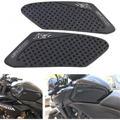 For HONDA CB500F CB 500F 13-19 Anti slip Tank Pads Sticker Side Pad Gas Fuel Knee Grip Decal "500"--CBR500 CBR 500R CB500F CBF