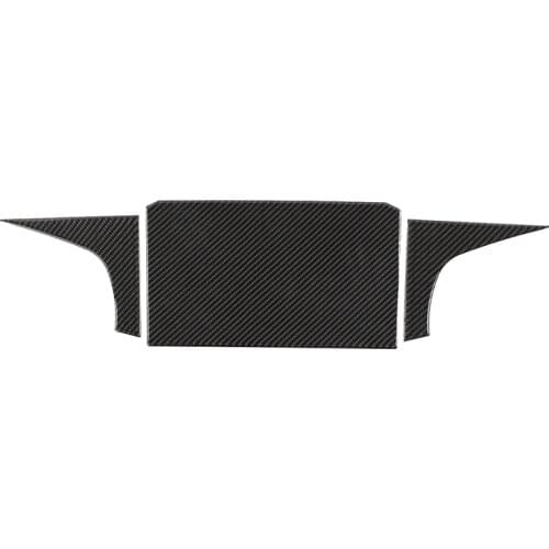 For Suzuki Jimny 2019 2020 Carbon Fiber Car Dashboard CD Screen Top Decoration Cover Trim Sticker Car Accessories, 3PCS