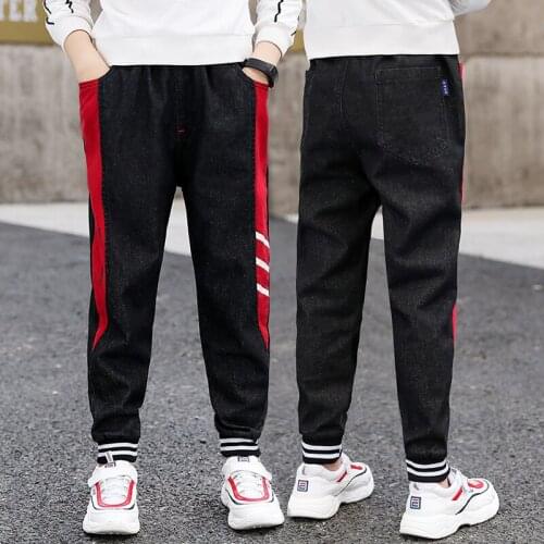 New Spring Kids Pants Girls Boy Jeans Thick Children Jeans for Boys Kids Baby Jeans Denim Pants Toddler Teenage Boys Clothing