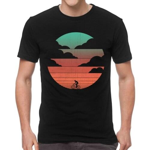 Male MTB Bike T-Shirt Fashion Moutain Biking Cycling West Biker Tshirt Short Sleeve Unique T Shirt Homme Cotton Tee Tops Gift