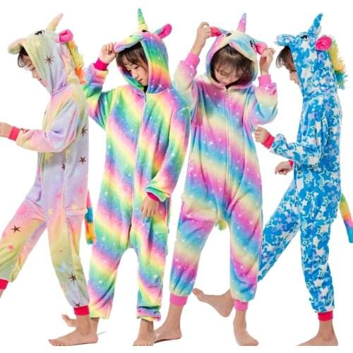 Kigurumi Pajamas For Children Sleepwear Kids Pyjamas Boys Girls Unicorn Costume Pijamas Panda Pajama Girl Pyjama Stitch