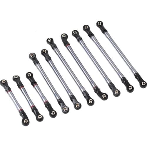 Metal Alloy Unassembled Link&Plastic Rod End 324MM Wheelbase for 1:10 Scale RC Crawler Car Traxxas TRX4 TRX-4