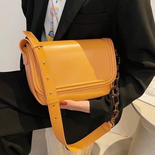 Women Leather Handbags High Quality 2021 Vintage Ladies Crossbody Female Casual Shoulder Bag Fashion Simple Travel Bags Girl Sac