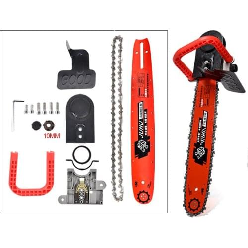 TRANVON Chain Saw Bracket 11.5/16 Inch Angle Grinder Convert Electric Chain Saw Wood Cutting DIY Tool