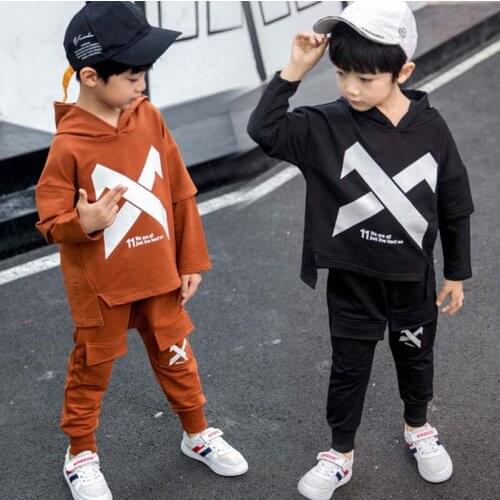 Hot!Spring autumn boy girl clothes sets cotton kids Hoodie+Haren pants 2 piece toddler sports clothes Children clothing