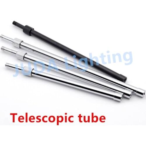 M10 thread black Telescopic tube flexible pipe Telescopic pole chrome alloy hollow pipe for E27 Edison lamp holder ceiling rose
