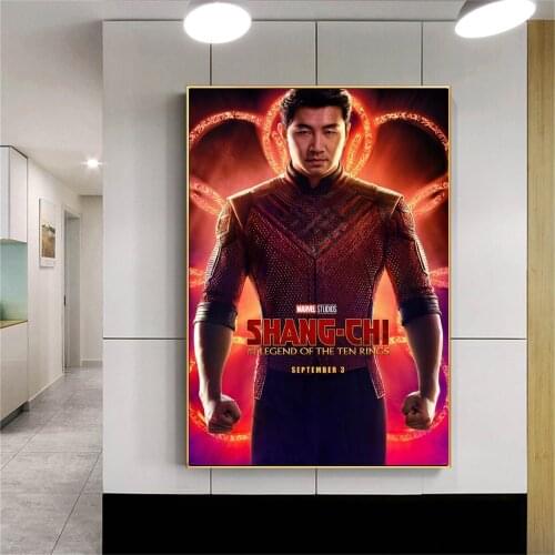 New Giclée Art Print 2021 Promo for Marvels "Shang-Chi and the Legend of the Ten Rings" Wall Art Canvas Painting for Room Decor