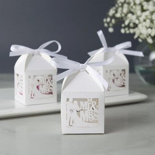 Mr Mrs bride groom to be candy boxes thank you gift Wedding Engagement bridal shower Just married Anniversary table decoration