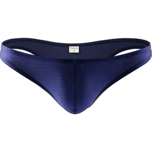 Mens Underwear Solid Color Low Waist Sexy Men Panties Drawing Glossy Bright Bikini Breathable Tight Briefs