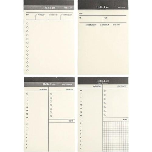 New Arrival 52 Sheets Business Memo Pad Planner Notepad Daily To Do It Study Schedule Plan School Office Stationery