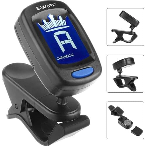 New Arrival Clip-On Digital Guitar Tuner LCD Display for Bass Violin Ukulele Guitars High Quality Music Stringed Instrument Part