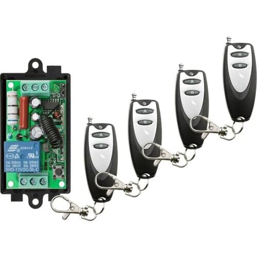 AC 220 V 1CH Radio Controller RF Wireless Relay Remote Control Switch 315 MHZ 433 MHZ Transmitter+ Receiver