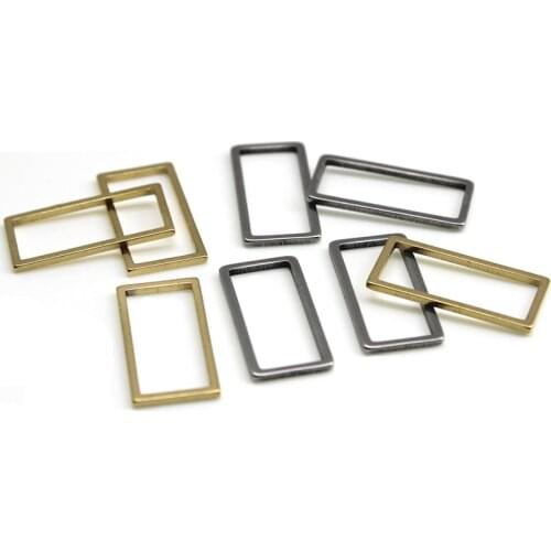 Rectangle Charms Stainless Steel Earring Making Supplies Findings Bracelet Connectors Gold Plated Charm for DIY Jewelry Making