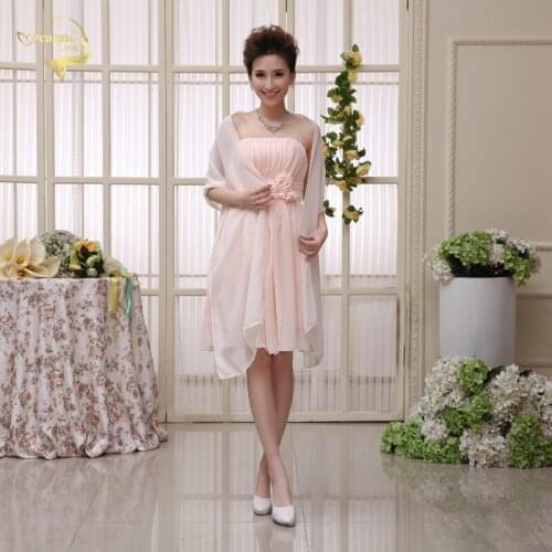 Plus Size 200cm*75cm Cheap Wedding Jacket Wraps Bolero Chiffon Women Cap Wrap Shrug For Wedding Evening Prom Event 2018 In Stock